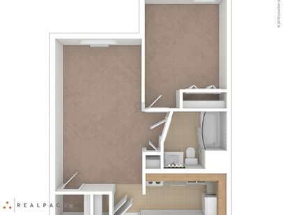 Twin Rivers Tower - 1 Bedroom - 1 bed - 1 bath - 435 sf