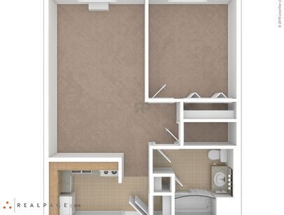 Twin Rivers Tower - 1 Bedroom - 1 bed - 1 bath - 435 sf