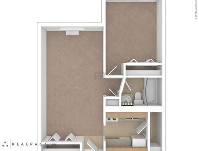 Twin Rivers Tower - 1 Bedroom - 1 bed - 1 bath - 435 sf