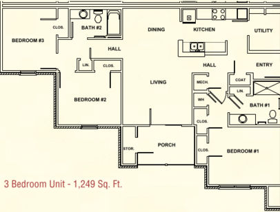 TRANQUILITY AT GRIFFIN - 3 Bedroom 2 Bath - 3 bed - 2 bath - 1249 sf