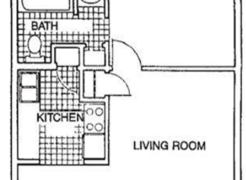 The Veranda Apartments - 1B - 1 bed - 1 bath - 632 sf