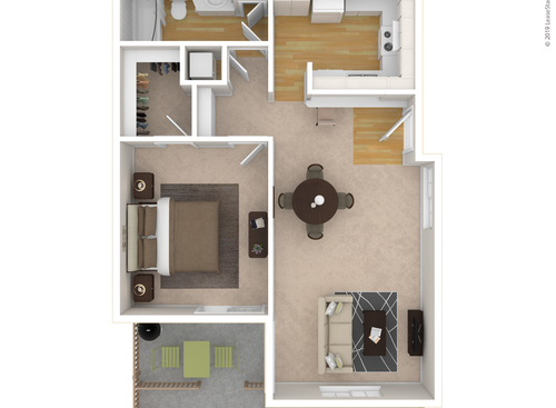 The Villages Of Monterey - Monterey Bay - 1 bed - 1 bath - 728 sf