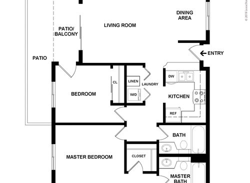The Villages Of Monterey - Mendocino - 2 bed - 2 bath - 854 sf