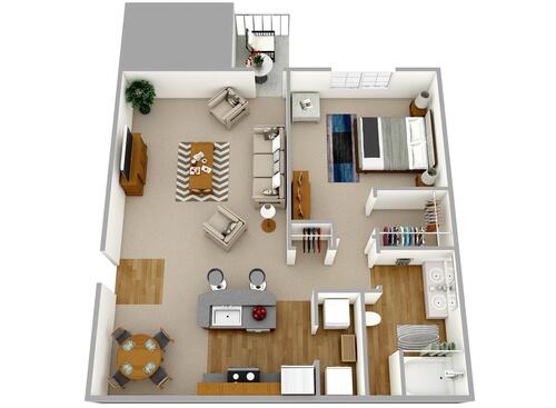 Brenneman Farm Apartments - The Palomino - 1 BR - 1 bed - 1 bath - 950 sf