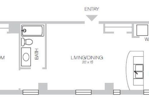The Statler - One Bedroom Suite Series 07 - 1 bed - 1 bath - 794 sf