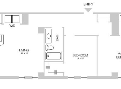 The Statler - Two Bedroom 1422 - 2 bed - 2 bath - 1155 sf