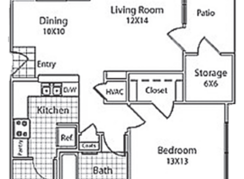 Trails At Eldridge Parkway - 1C - Augusta - 1 bed - 1 bath - 751 sf