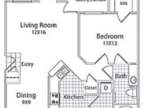 Trails At Eldridge Parkway - 1D - Brunswick - 1 bed - 1 bath - 759 sf