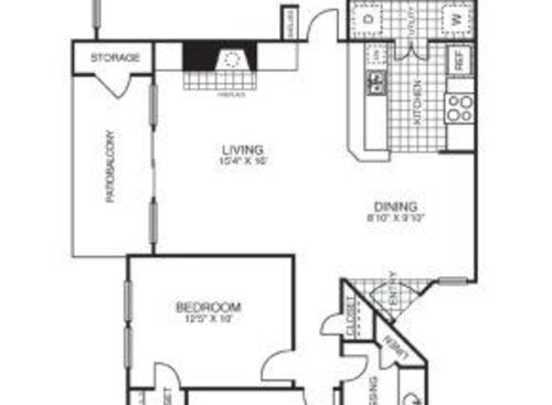 Resort at Jefferson Park - C1 - 3 bed - 2 bath - 1170 sf
