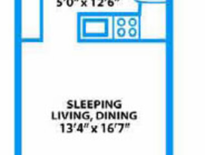 Mass Ave, 385 - Studio 0 Bed 1 Bath 476sf - Studio bed - 1 bath - 476 sf