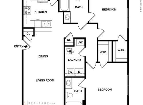 Keystone At Mebane Oaks - Summer - 2 bed - 2 bath - 1232 sf