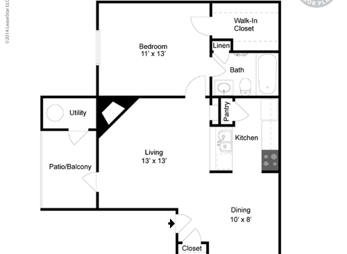 Nichols Square Apartments - 1A - Brazos - 1 bed - 1 bath - 623 sf