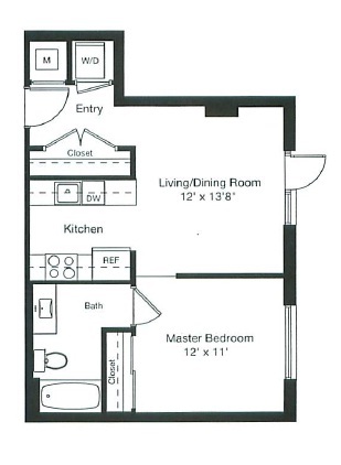 Apartment 1-0115 floorplan