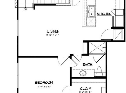 Kings Landing - A1 - 1 bed - 1 bath - 699 sf