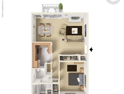 Village Apartments - 1 Bdr/1 Bath - 1 bed - 1 bath - 790 sf