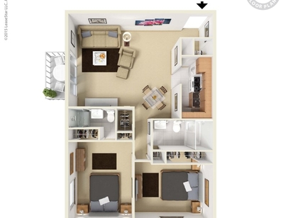 Village Apartments - 2 Bdr/2 Bath/Fp - 2 bed - 2 bath - 1150 sf