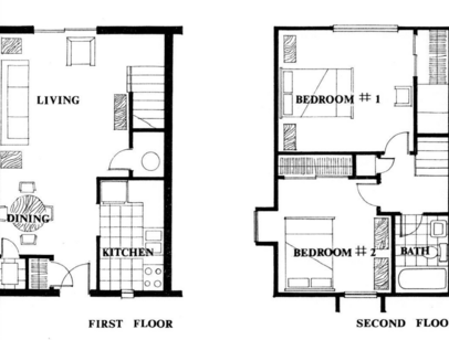 1 Bedroom Garden: Beds - 2: Baths - 1: SqFt Range - 500 to 500