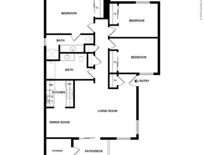 Ash: Beds - 3: Baths - 2: SqFt Range - 1032 to 1032