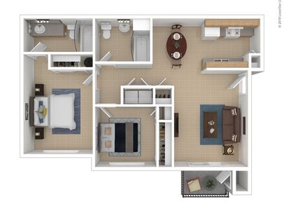 Braeburn: Beds - 2: Baths - 2: SqFt Range - 985 to 985