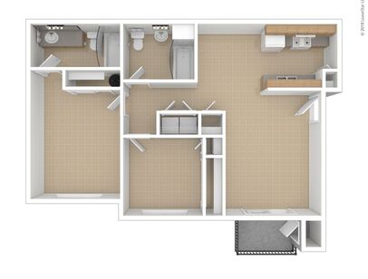 Braeburn: Beds - 2: Baths - 2: SqFt Range - 985 to 985
