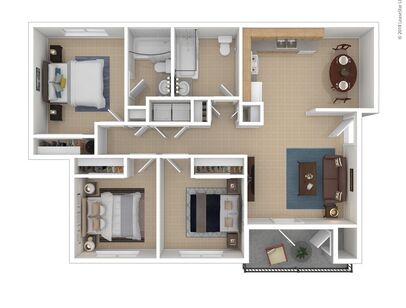 Braeburn: Beds - 3: Baths - 2: SqFt Range - 1145 to 1145