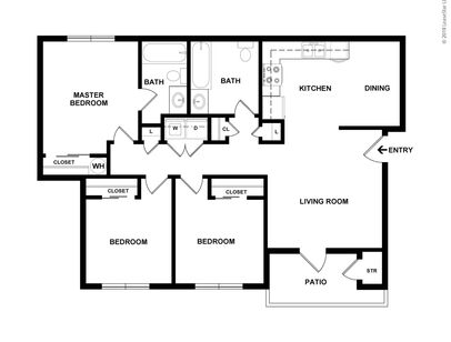Braeburn: Beds - 3: Baths - 2: SqFt Range - 1145 to 1145