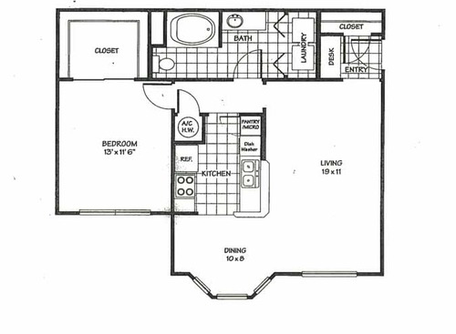 Trails At Corinthian Creek - 1E - Cypress - 1 bed - 1 bath - 804 sf