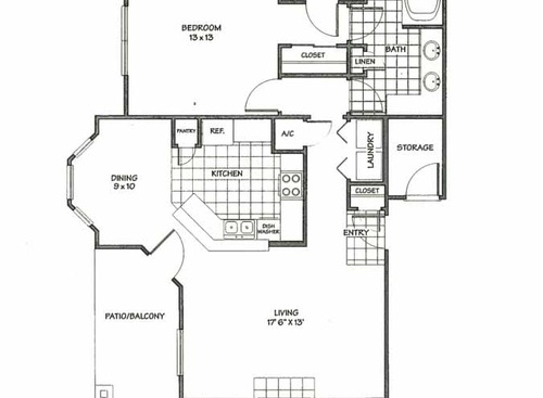 Trails At Corinthian Creek - 1F - Darnah - 1 bed - 1 bath - 941 sf