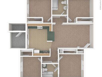 Braeburn: Beds - 4: Baths - 2: SqFt Range - 1236 to 1236