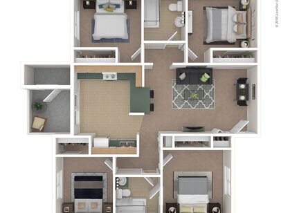 Braeburn: Beds - 4: Baths - 2: SqFt Range - 1236 to 1236
