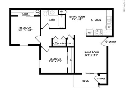 Ambrosia: Beds - 2: Baths - 1: SqFt Range - 950 to 950