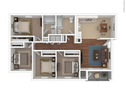 Ambrosia: Beds - 4: Baths - 2: SqFt Range - 1150 to 1150