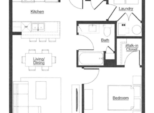 1BR: Beds - 1: Baths - 1: SqFt Range - 735 to 735