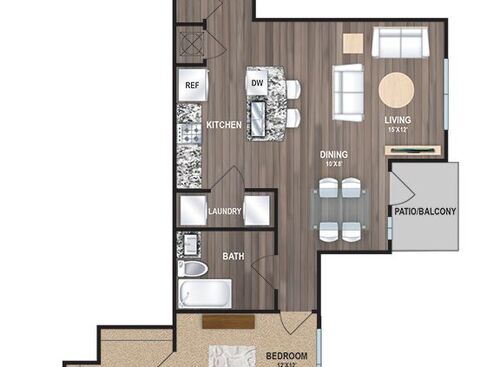 A1  Starting at $1110: Beds - 1: Baths - 1: SqFt Range - 824 to 824