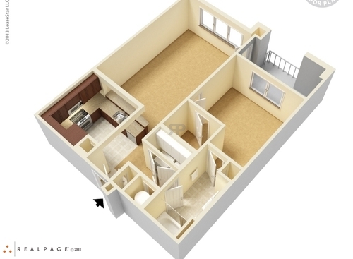 City Walk Apartments - A-1 - 1 bed - 1 bath - 807 sf