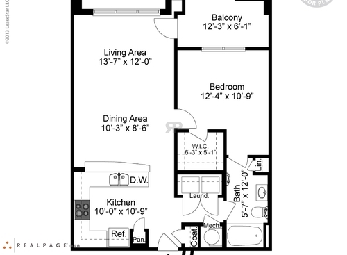 City Walk Apartments - A-1 HC - 1 bed - 1 bath - 807 sf