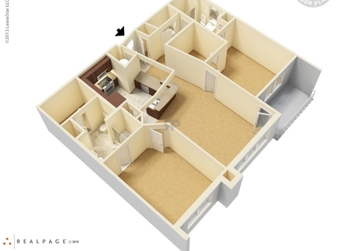 B-2: Beds - 2: Baths - 2: SqFt Range - 1207 to 1207