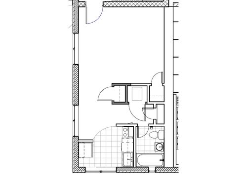 One Bedroom - Lacy Court: Beds - Studio: Baths - 1: SqFt Range - 435 to 435