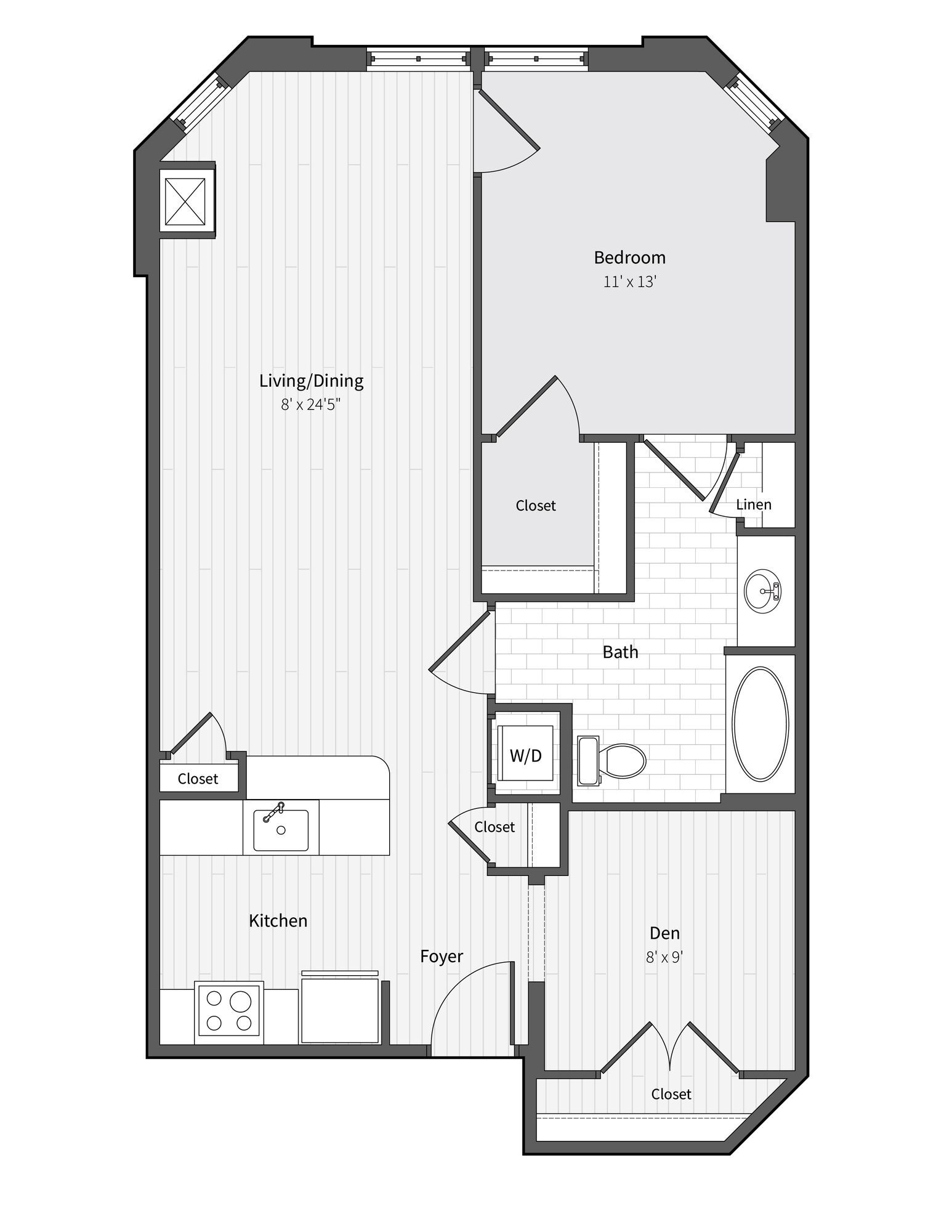 Apartment 445 floorplan