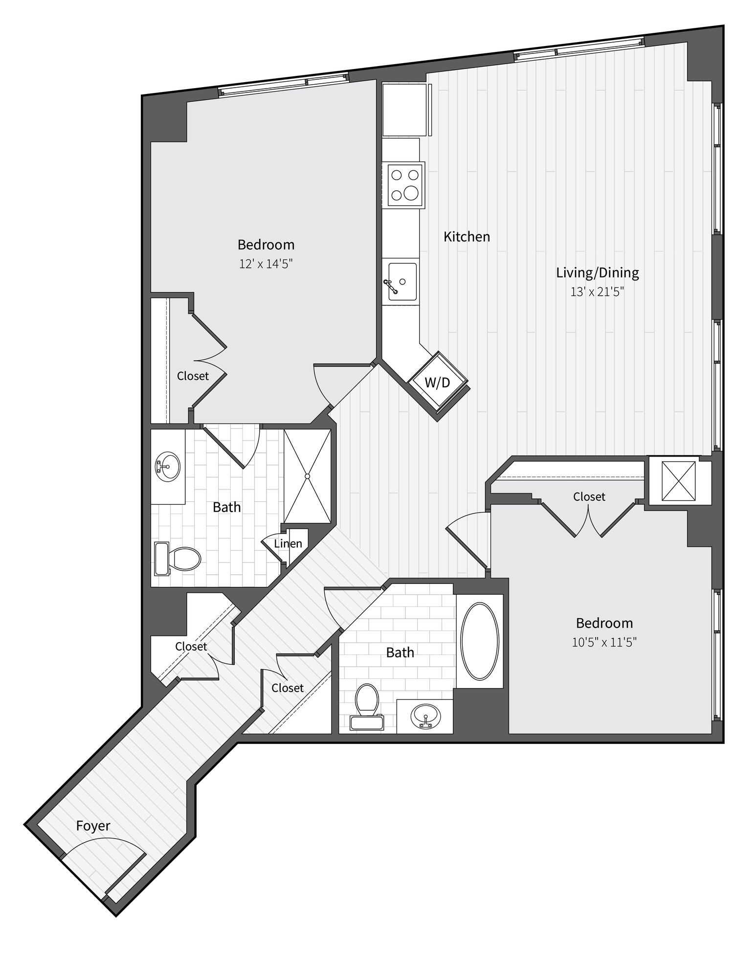 Apartment 450 floorplan