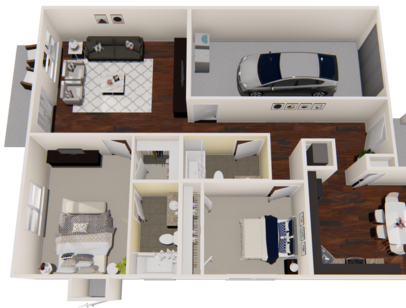 A: Beds - 2: Baths - 2: SqFt Range - 1569 to 1569