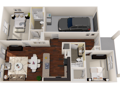 A: Beds - 2: Baths - 2: SqFt Range - 1638 to 1638