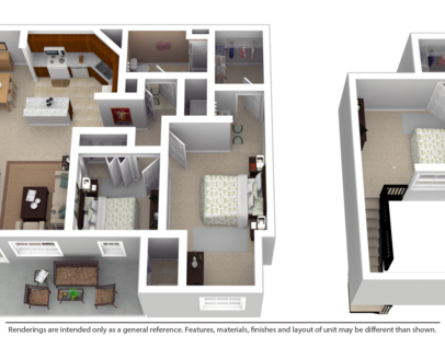 3 Bedroom 1 Bath : Beds - 3: Baths - 1: SqFt Range - 1300 to 1300