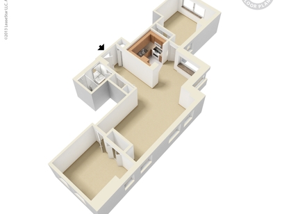 BACK BAY TOWER - Two Bedroom One Bath - 2 bed - 1 bath - 950 sf