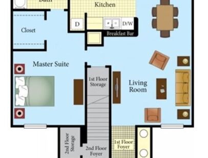 Aspen: Beds - 1: Baths - 1: SqFt Range - 770 to 770