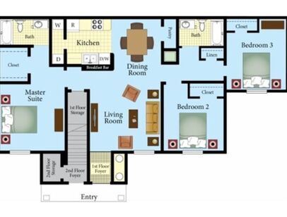 Aspen: Beds - 3: Baths - 2: SqFt Range - 1159 to 1159