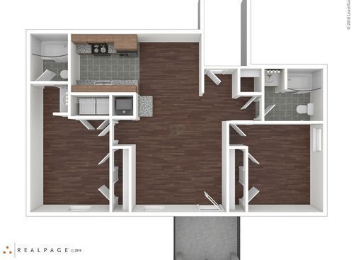 A1: Beds - 2: Baths - 2: SqFt Range - 978 to 978