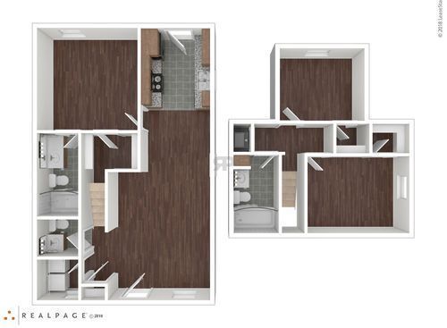 Townhome A: Beds - 3: Baths - 2: SqFt Range - 1378 to 1378