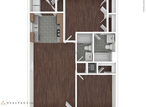 Townhome A: Beds - 2: Baths - 2: SqFt Range - 1156 to 1156