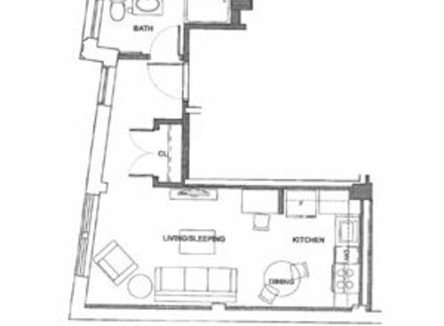 A1M: Beds - Studio: Baths - 1: SqFt Range - 364 to 364